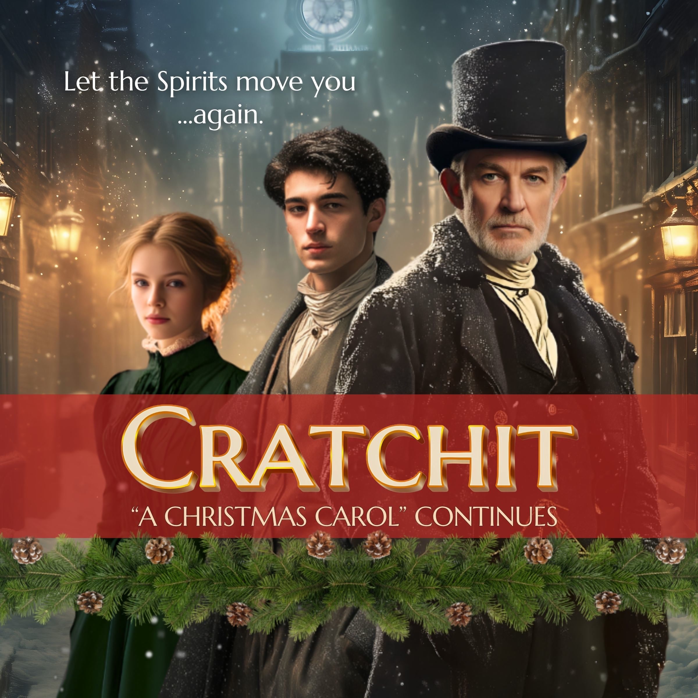 Cratchit: A Christmas Carol Continues audiobook cover by R. M. Bouknight, narrated by David Sweeney-Bear