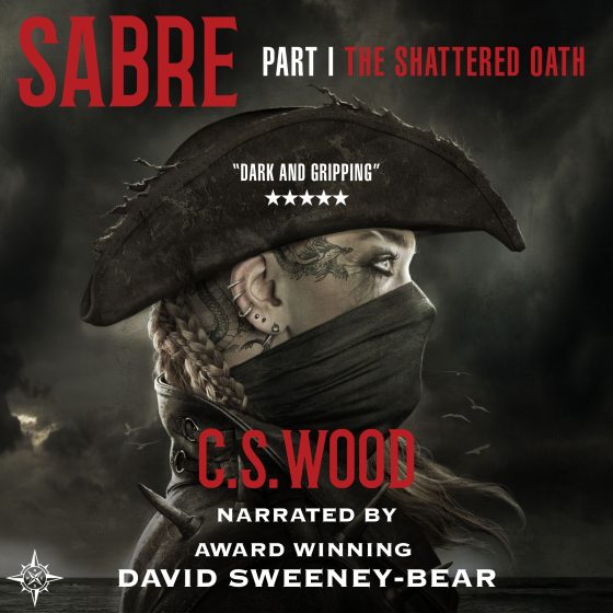 Sabre, Part 1: The Shattered Oath dark gothic fantasy audiobook cover
